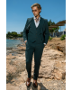Κοστούμι Black Papigion Louka πράσινο SLIM FIT