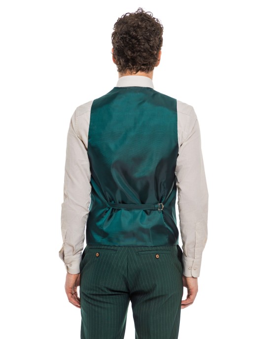 Κοστούμι Black Papigion m. green SLIM FIT