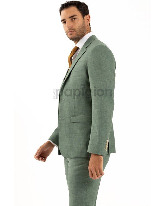 Κοστούμι Italian Job πράσινο SLIM FIT