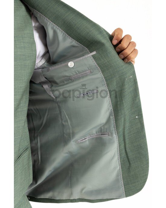 Κοστούμι Italian Job πράσινο SLIM FIT