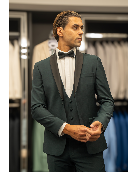 Κοστούμι Guy Laroche Homme πράσινο SLIM FIT