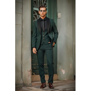 Κοστούμι 19V69 Italia Versace Abbigliamento Bruno πράσινο