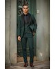Κοστούμι 19V69 Italia Versace Abbigliamento Bruno πράσινο SLIM FIT