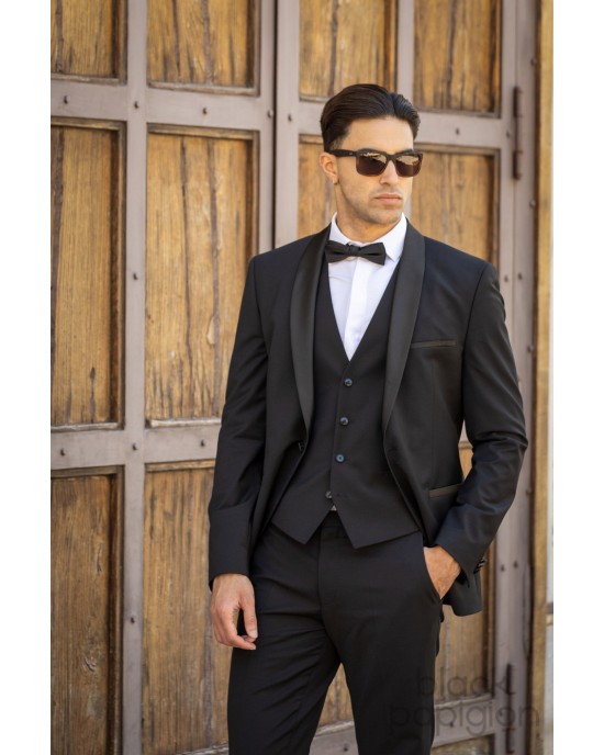 Κοστούμι Hugo μαύρο SLIM FIT