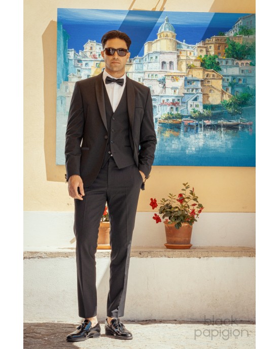 Κοστούμι Hugo μαύρο SLIM FIT