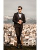 Κοστούμι Black Papigion μαύρο SLIM FIT