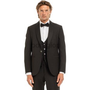 Κοστούμι 19V69 Italia Versace Abbigliamento Bruno μαύρο