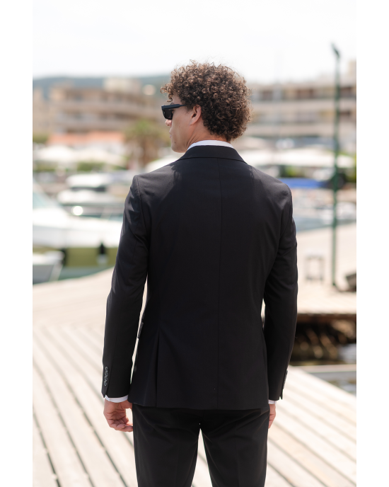 Κοστούμι Vittorio Promo μαύρο SLIM FIT