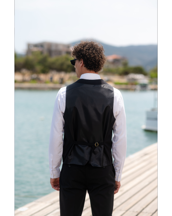 Κοστούμι Vittorio Promo μαύρο SLIM FIT
