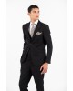 Κοστούμι Vittorio Adriano μαύρο SLIM FIT