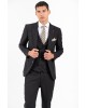 Κοστούμι Vittorio Adriano μαύρο SLIM FIT