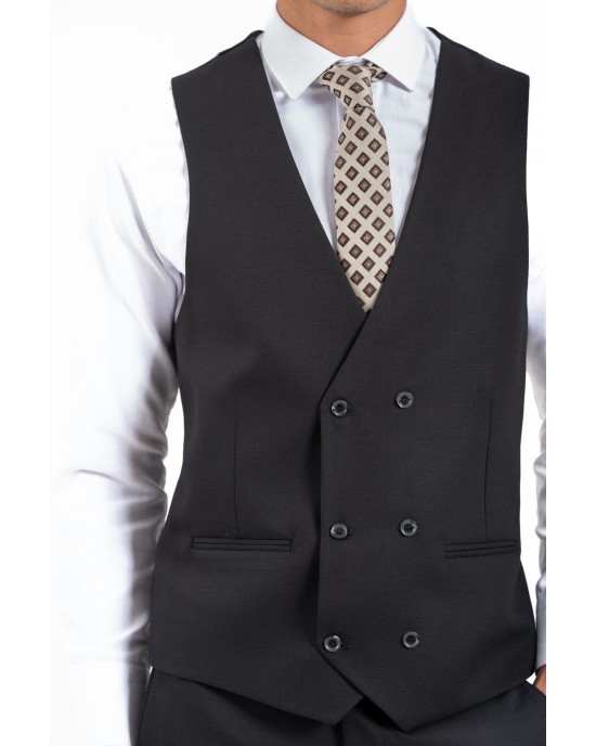 Κοστούμι Vittorio Adriano μαύρο SLIM FIT