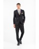 Κοστούμι Vittorio Adriano μαύρο SLIM FIT