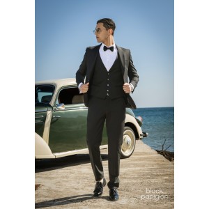 Κοστούμι 19V69 Italia Versace Abbigliamento Bruno μαύρο Κοστούμι 19V69 Italia Versace Abbigliamento Bruno μαύρο