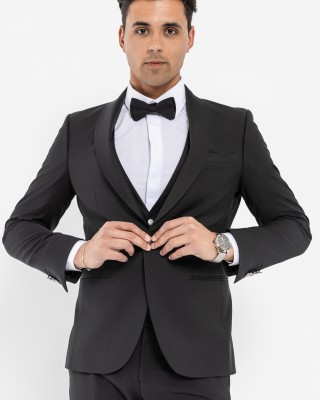 Κοστούμι 19V69 Italia Versace Abbigliamento Bruno μαύρο