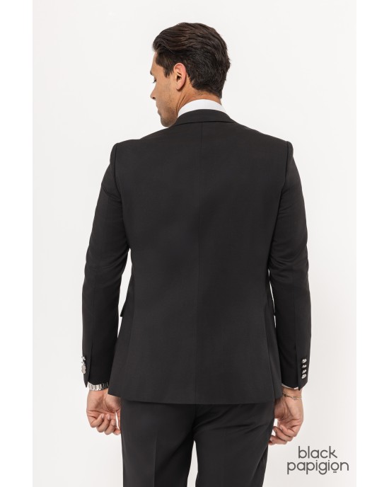 Κοστούμι 19V69 Italia Versace Abbigliamento Perroti μαύρο SLIM FIT