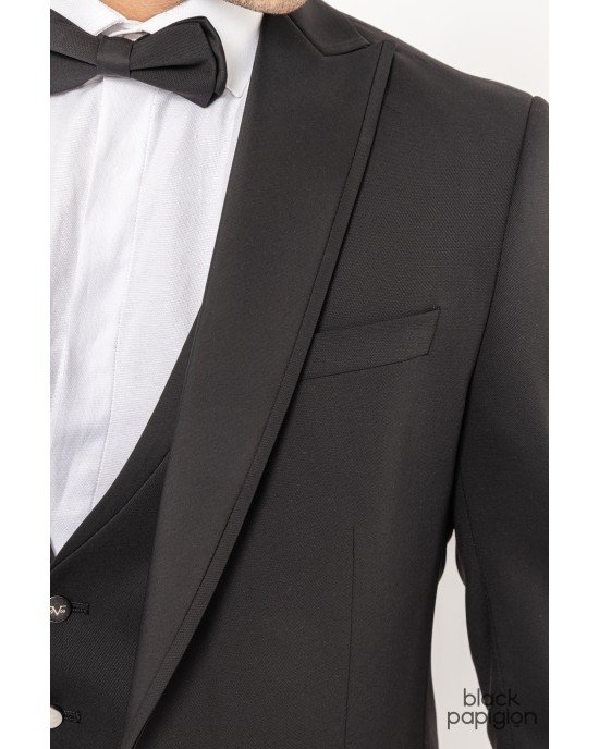 Κοστούμι 19V69 Italia Versace Abbigliamento Perroti μαύρο SLIM FIT