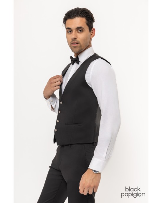 Κοστούμι 19V69 Italia Versace Abbigliamento Perroti μαύρο SLIM FIT