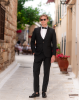 Κοστούμι 19V69 Italia Versace Abbigliamento Bruno μαύρο SLIM FIT