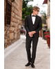 Κοστούμι 19V69 Italia Versace Abbigliamento Bruno μαύρο SLIM FIT