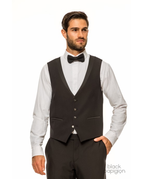 Κοστούμι 19V69 Italia Versace Abbigliamento Bruno Rolex μαύρο SLIM FIT