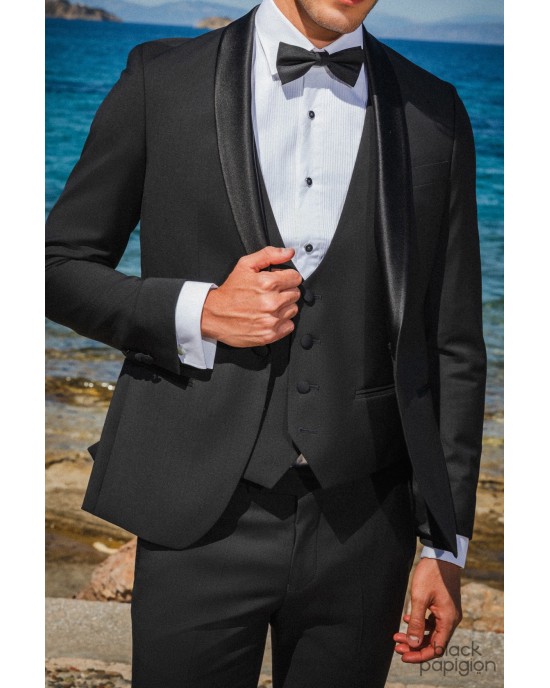 Κοστούμι Guy Laroche Homme μαύρο SLIM FIT