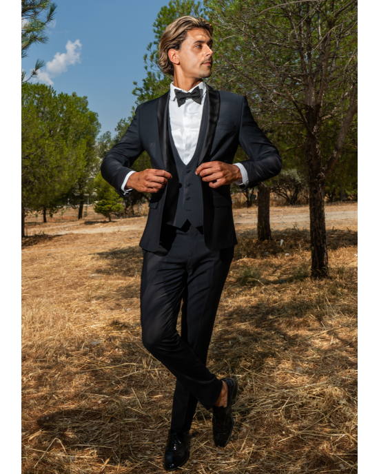 Κοστούμι Guy Laroche Homme μαύρο SLIM FIT