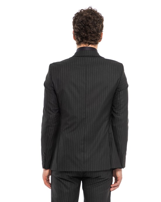 Κοστούμι Black Papigion μαυρο SLIM FIT