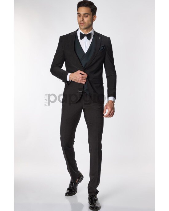 Κοστούμι 19V69 Italia Versace Abbigliamento μαύρο SLIM FIT