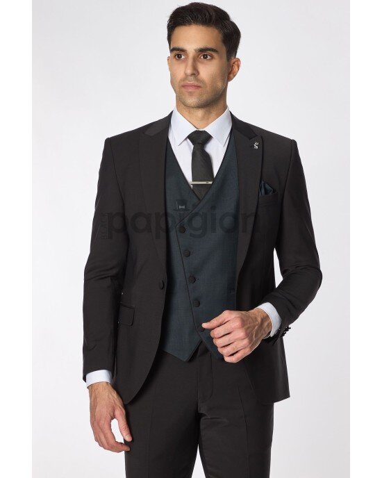 Κοστούμι 19V69 Italia Versace Abbigliamento μαύρο SLIM FIT