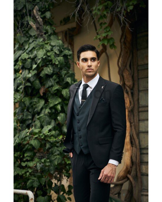 Κοστούμι 19V69 Italia Versace Abbigliamento μαύρο SLIM FIT