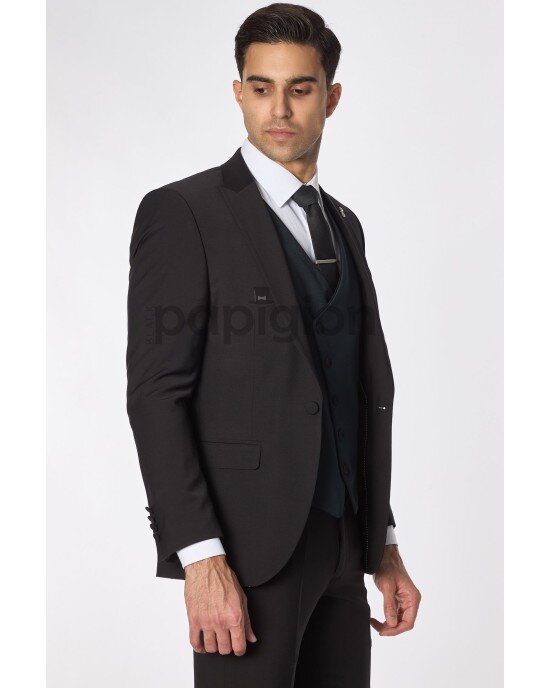 Κοστούμι 19V69 Italia Versace Abbigliamento μαύρο SLIM FIT