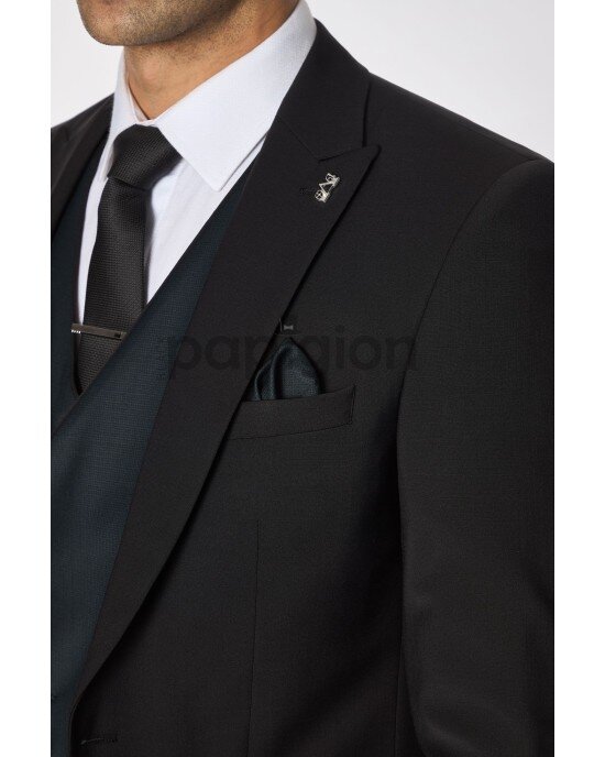 Κοστούμι 19V69 Italia Versace Abbigliamento μαύρο SLIM FIT