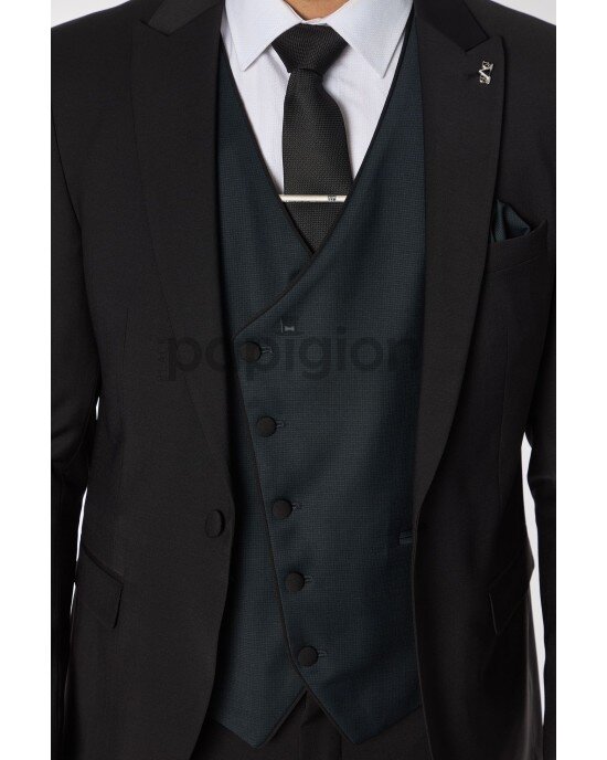 Κοστούμι 19V69 Italia Versace Abbigliamento μαύρο SLIM FIT