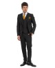 Κοστούμι Black Papigion μαυρο SLIM FIT