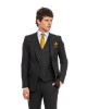 Κοστούμι Black Papigion μαυρο SLIM FIT