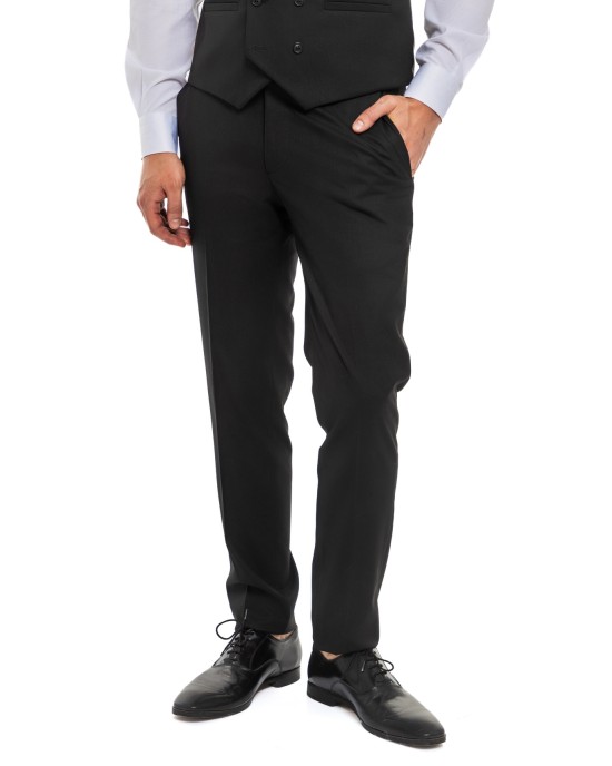 Κοστούμι Black Papigion μαυρο SLIM FIT