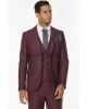 Κοστούμι Vittorio Firenze μωβ SLIM FIT