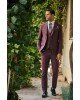 Κοστούμι Vittorio Firenze μωβ SLIM FIT