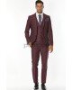 Κοστούμι Vittorio Firenze μωβ SLIM FIT