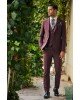Κοστούμι Vittorio Firenze μωβ SLIM FIT