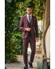 Κοστούμι Vittorio Firenze μωβ SLIM FIT