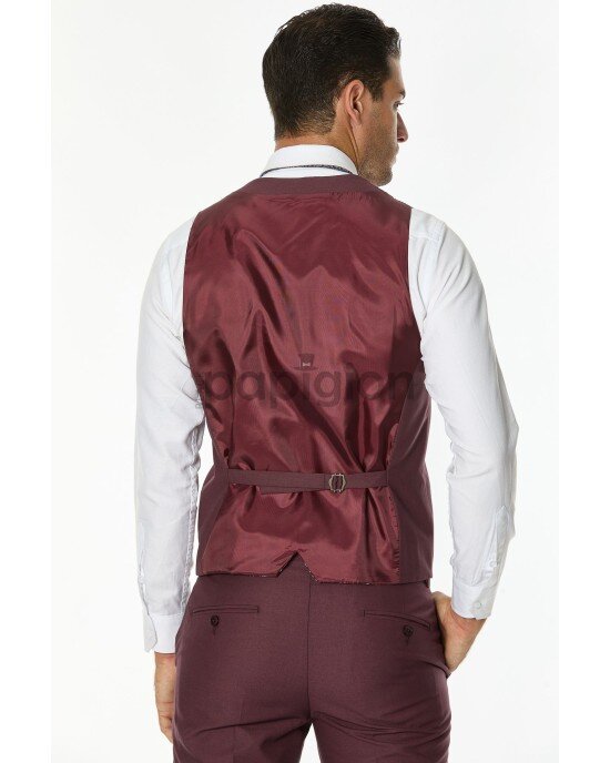 Κοστούμι Vittorio Firenze μωβ SLIM FIT