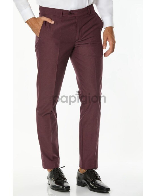 Κοστούμι Vittorio Firenze μωβ SLIM FIT