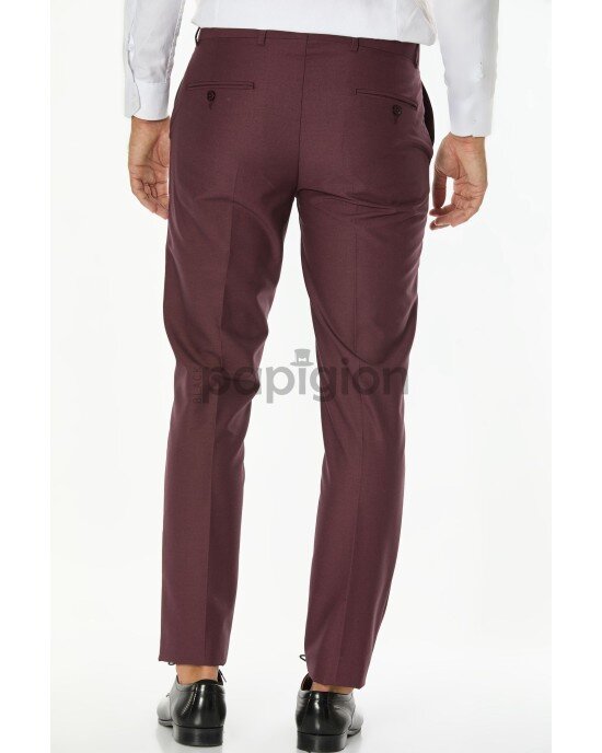 Κοστούμι Vittorio Firenze μωβ SLIM FIT