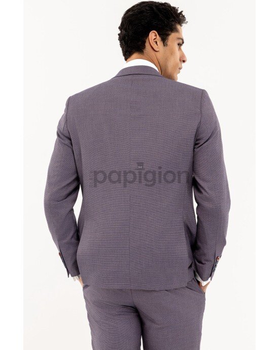 Κοστούμι Dezign μωβ SLIM FIT