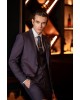 Κοστούμι Vittorio Bari μωβ SLIM FIT