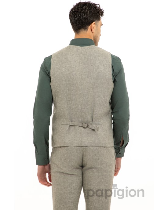 Κοστούμι 19V69 Italia Versace Abbigliamento λαδί Boho SLIM FIT