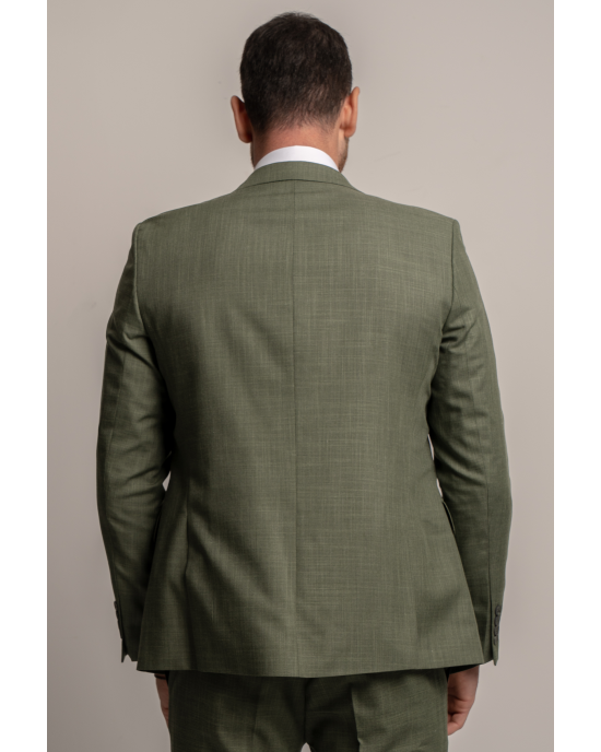 Κοστούμι Black Papigion Bermano λαδί SLIM FIT