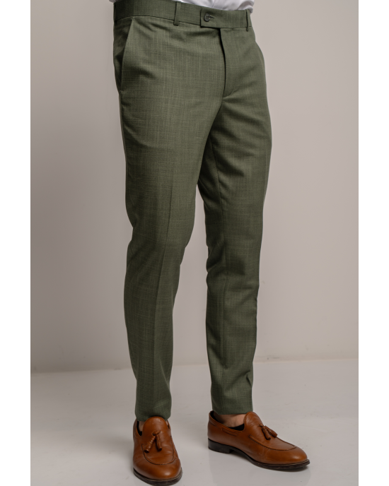 Κοστούμι Black Papigion Bermano λαδί SLIM FIT